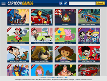 Tablet Screenshot of cartoongamesonline.net